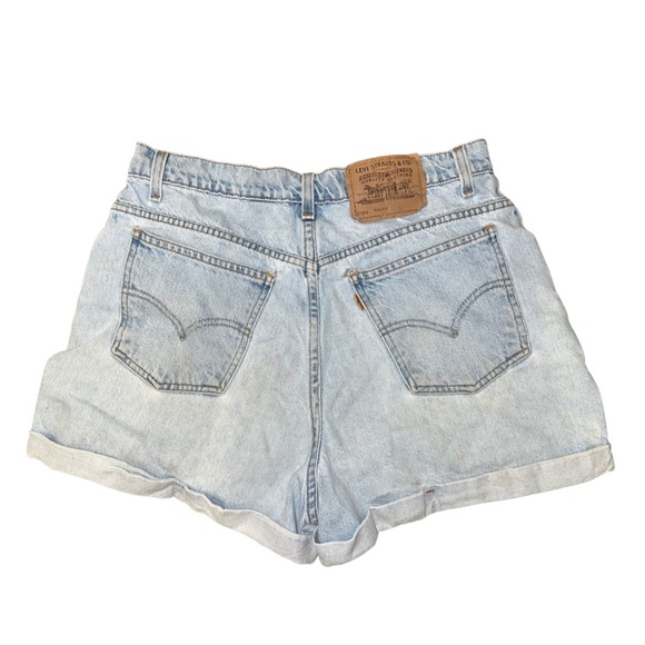 LEVI’S ORANGE TAB JEAN SHORTS - Picture 1 of 3